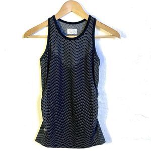 ATHLETA • women's small grey + black workout tank